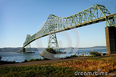 The Astoria Megler Bridge Stock Photo