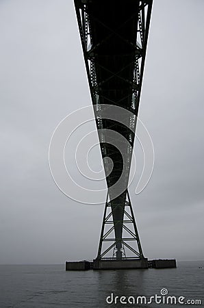 Astoria Megler Bridge in groomy day Stock Photo