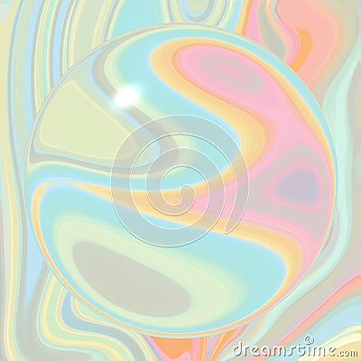 Astract colorful fluid flow circle in the middles pattern design for background texture Stock Photo