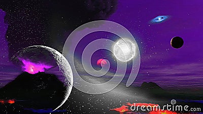 Astral Visions and Exoplanet Dreams Stock Photo