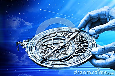 Astrolabe Astrology Star Sign Horoscope Stock Photo