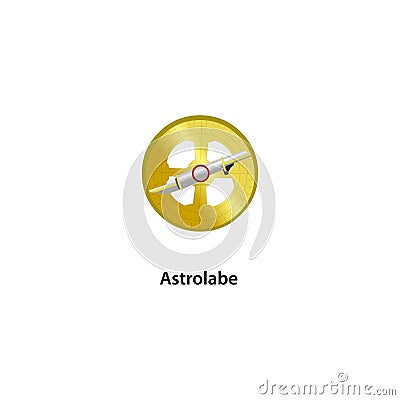 Astrolabe tool Vector Illustration