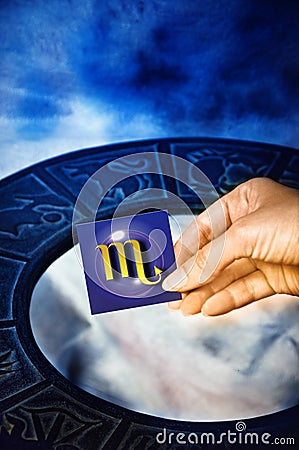 Astrological sign Scorpion Stock Photo