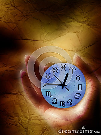 Astrological time Stock Photo