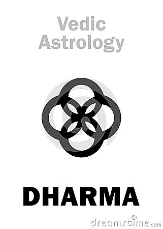 Astrology: astral planet DHARMA Vector Illustration