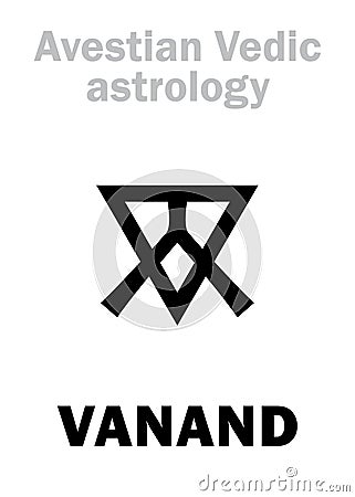 Astrology: astral planet VANAND Vector Illustration