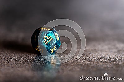 Astrology Dice with zodiac symbol of Libra Stock Photo