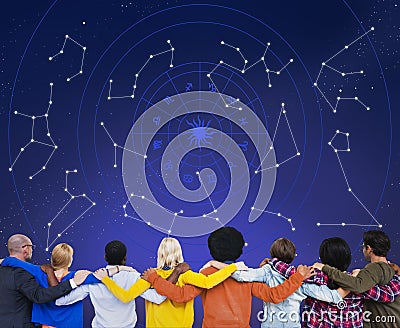 Astrology Horoscope Stars Zodiac Signs Stock Photo