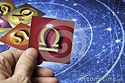 Astrology Libra Stock Photo