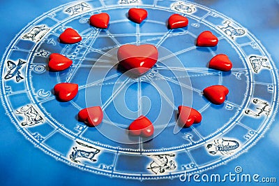 Astrology and love Stock Photo