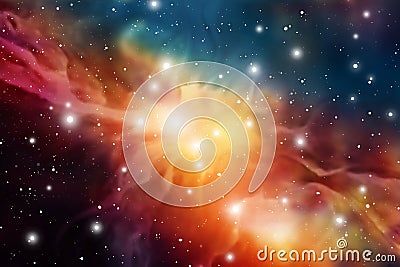 Astrology Mystic Background. Outer Space. Vector Digital Illustration of Universe. Vector Galaxy Background. Vector Illustration