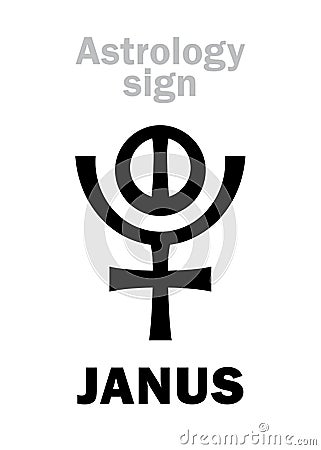 Astrology: planet JANUS Vector Illustration