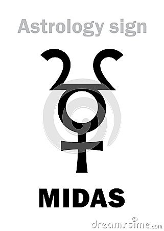 Astrology: planet MIDAS Vector Illustration
