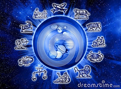 Astrology and planets Stock Photo