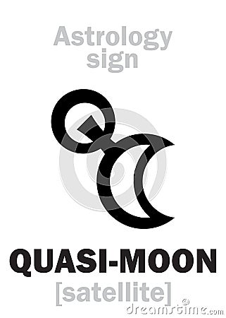 Astrology: Quasi-MOON Vector Illustration