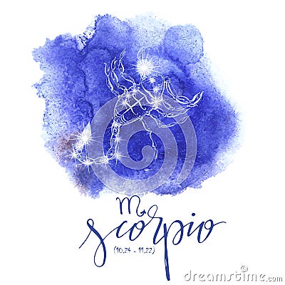 Astrology sign Scorpio Vector Illustration