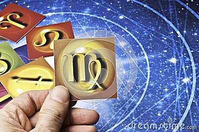 Astrology Virgo Stock Photo