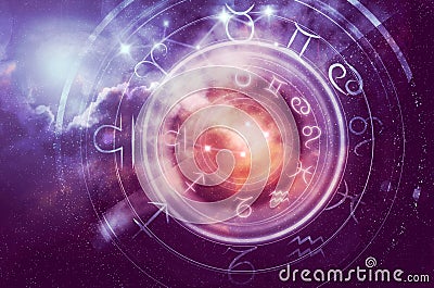 Astrology horoscope background Stock Photo