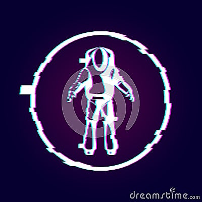 Astronaut abstract silhouette Vector Illustration