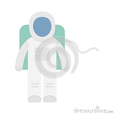 Astronaut Flat vector icon which can easily modify or edit Vector Illustration