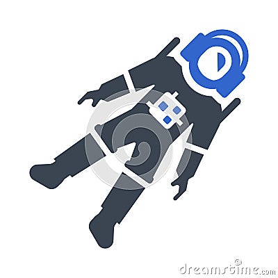 Astronaut Icon Vector Illustration