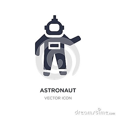 astronaut ingravity icon on white background. Simple element illustration from Astronomy concept Vector Illustration