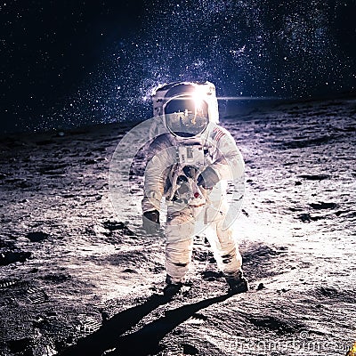 Astronaut on the moon Editorial Stock Photo