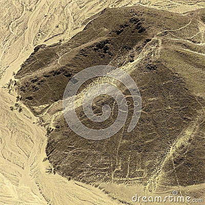 The Astronaut, Nazca Lines, Peru Stock Photo