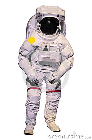 Astronaut suit on white background Stock Photo