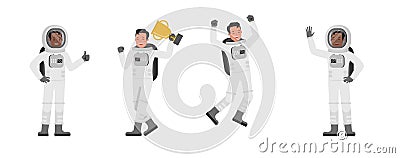 Astronaut vector character design no5 Vector Illustration