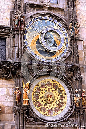 Astronomic Clock in Prague Stock Photo