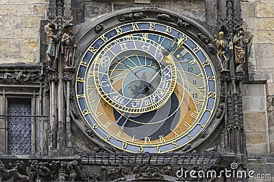 Astronomic clock in Prague Stock Photo