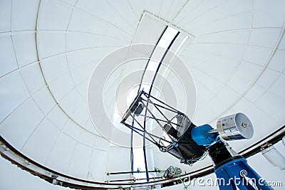 Astronomic observatory telescope in a dome Stock Photo