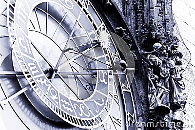 Astronomical clock Stock Photo