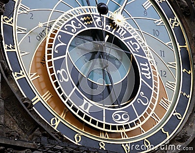Astronomical clock Stock Photo