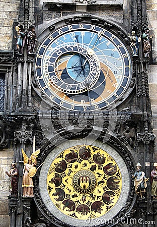 Astronomical Clock - Prague Stock Photo