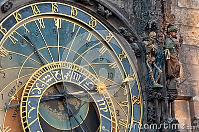 Astronomical clock Prague Editorial Stock Photo