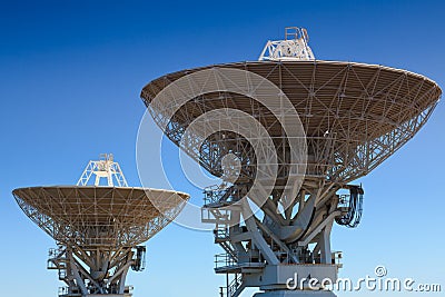 Astronomy 2 antenna Stock Photo