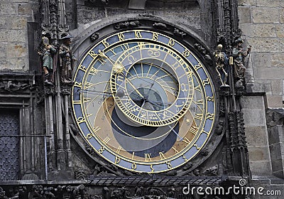 Astronomy Clock from Prague in Czech Republic Stock Photo