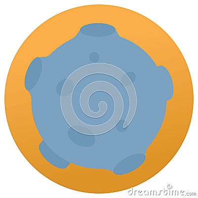 Astronomy Flat background vector icon which can easily modify or edit Vector Illustration
