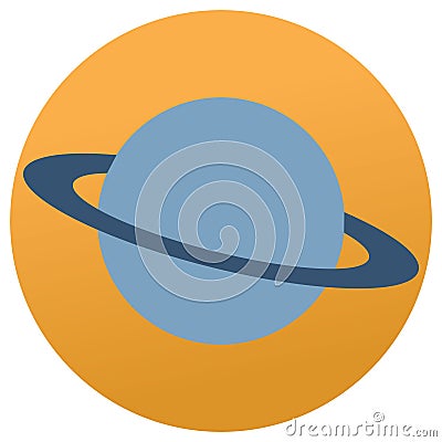 Astronomy Flat background vector icon which can easily modify or edit Vector Illustration
