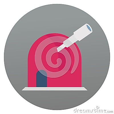 Astronomy Flat background vector icon which can easily modify or edit Vector Illustration