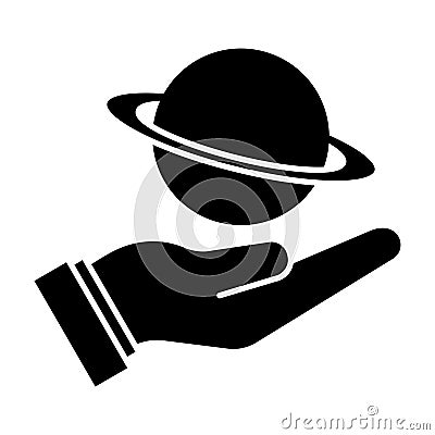 Astronomy Glyph Style vector icon which can easily modify or edit Vector Illustration
