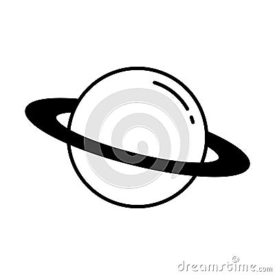 Astronomy Half Glyph and Line mixing Vector icon which can easily modify or edit Vector Illustration
