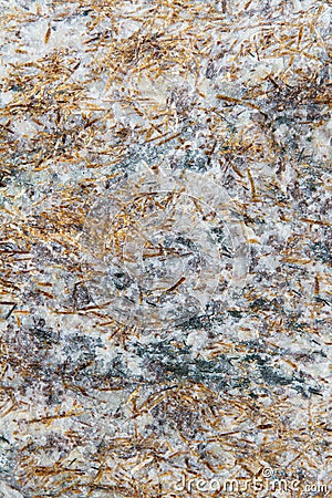 Astrophyllite, hydrous potassium iron titanium silicate mineral, geological background Stock Photo