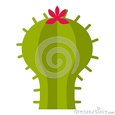 Astrophytum cactus icon isolated Vector Illustration