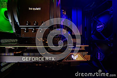 ASUS TUF Gaming graphics card GeForce RTX 3060 Editorial Stock Photo