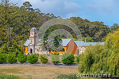 The asylum and separate prison at Port Arthur Historic site in Tasmania, Australia Editorial Stock Photo