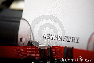 Asymmetry concept view Stock Photo