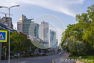 Ataturk Boulevard, Ankara, Turkey Editorial Stock Photo